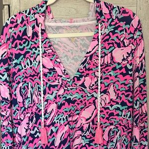 Lily Pulitzer Beach Coverup with Hood